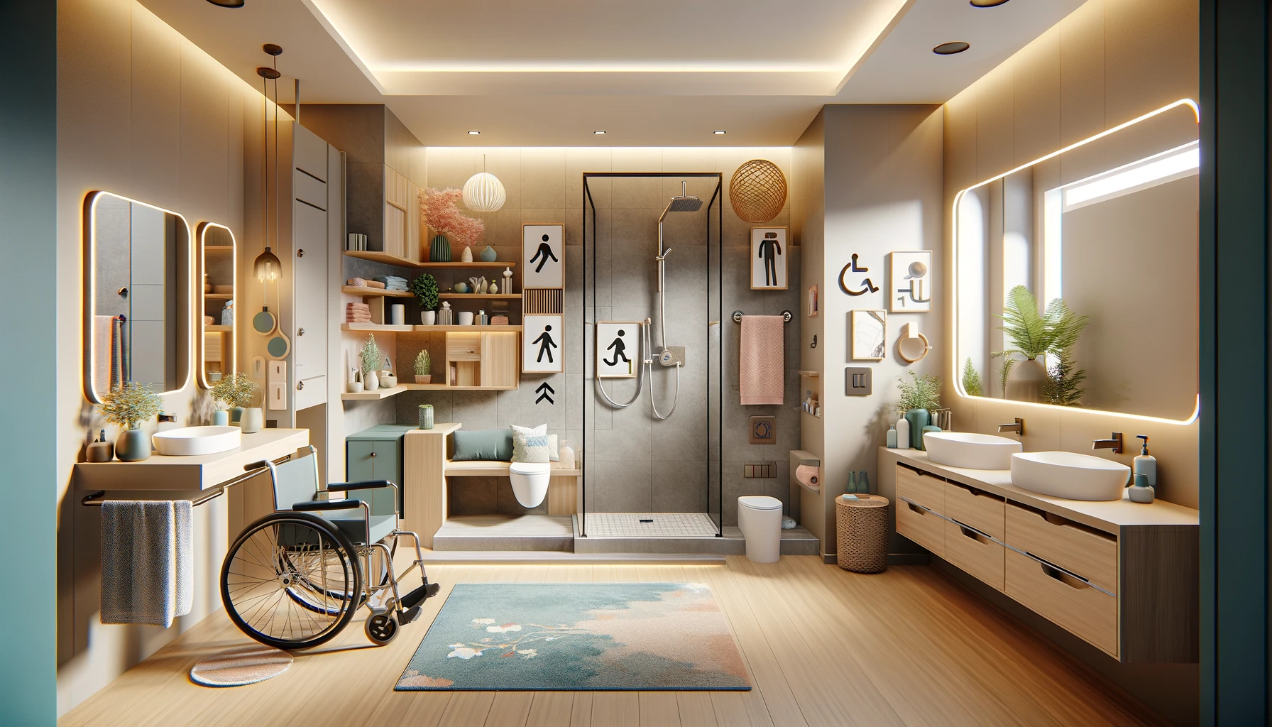 Multi-Generational Bathroom: Inclusive Space - Home Lovely