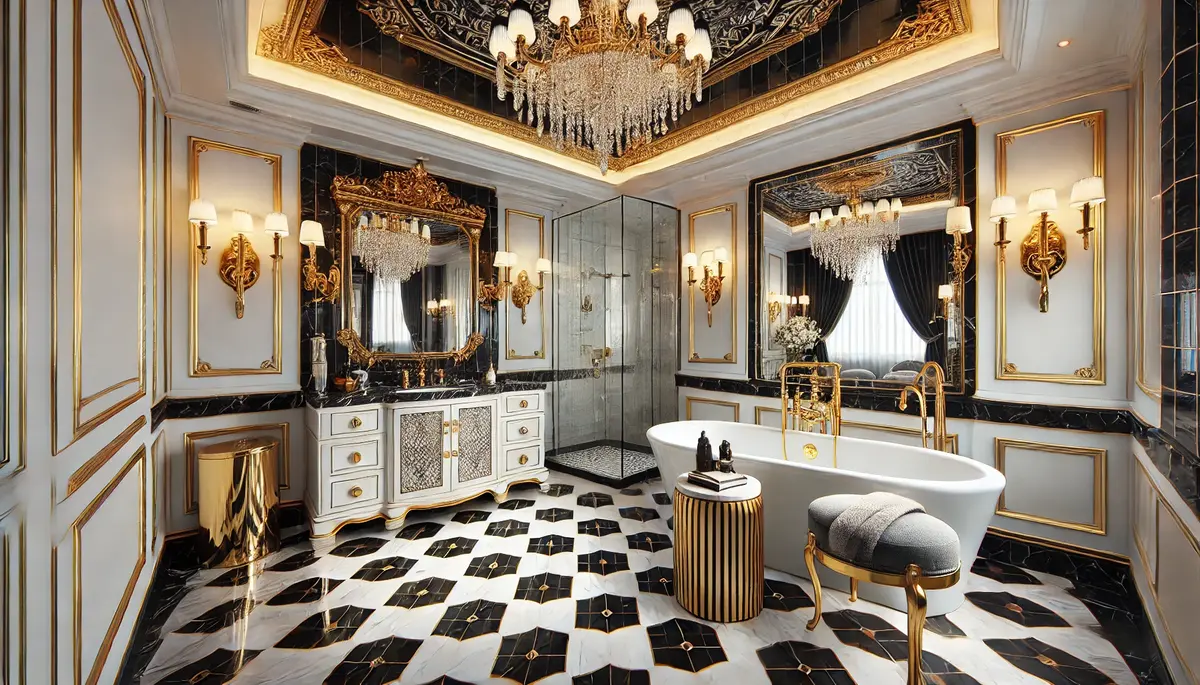 Increase ROI with Hollywood Regency Bathrooms - Home Lovely