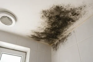 Moldy bathroom ceiling