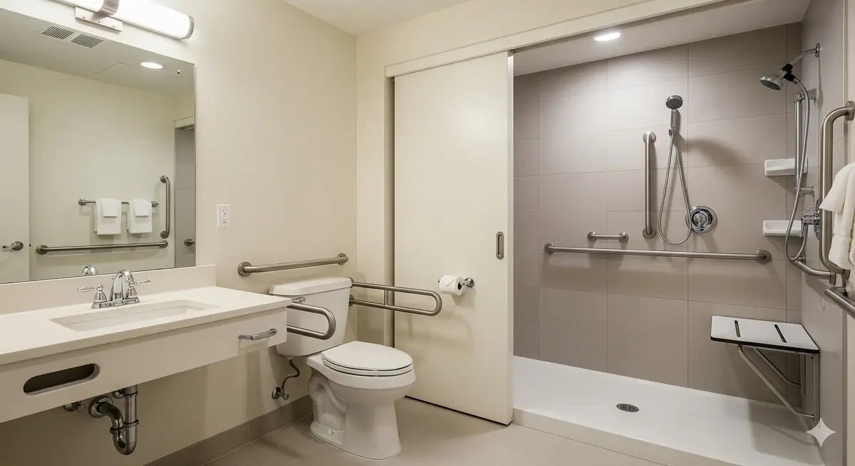 Handicap-Accessible ADA Bathroom