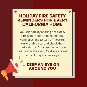 Holiday Fire Safety checklist