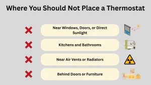 Where not to Place thermostat